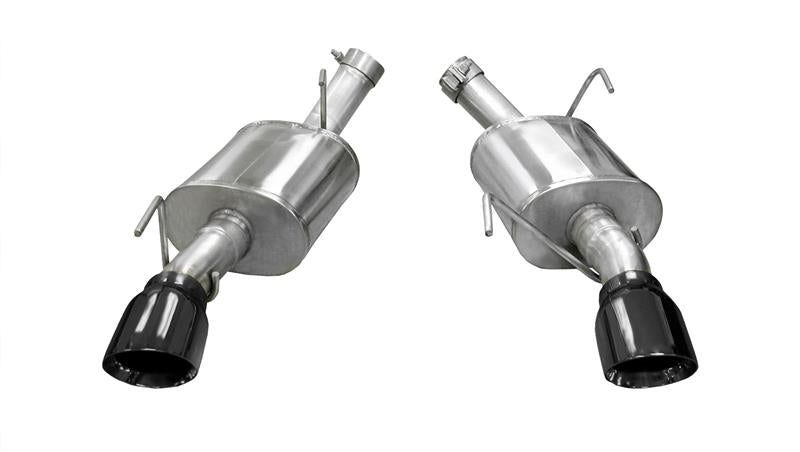 Corsa 2005-2010 Ford Mustang Shelby GT500 5.4L V8 Black Xtreme Axle-Back Exhaust - 14314BLK