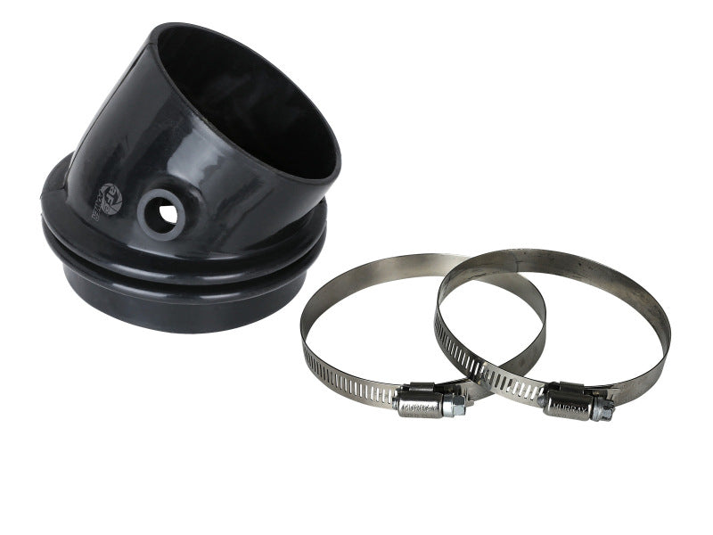 aFe Magnum FORCE Intake Coupling Kit (4-3/8 IN ID to 3-7/8 IN x 30 Deg.) Elbow Coupler - Black - 59-00123