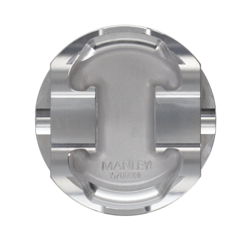Manley Ford 3.7L Cyclone V6 3.76in Bore 9.5:1 Comp Ratio -5.0cc Dish Platinum Piston - Single - 599500C-1