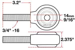 SPC Performance xAxis Rod End Ball Joint - 15734