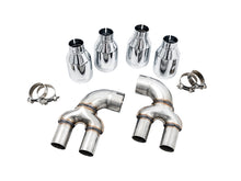 Load image into Gallery viewer, AWE Tuning 2019+ BMW M340i (G20) Resonated Touring Edition Exhaust - Quad Chrome Silver Tips - 3015-42150