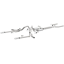 Load image into Gallery viewer, MagnaFlow 65-68 Chevy Impala All V8 Multiple Exit Options Crossmember-Back Perf Exhaust - 15165