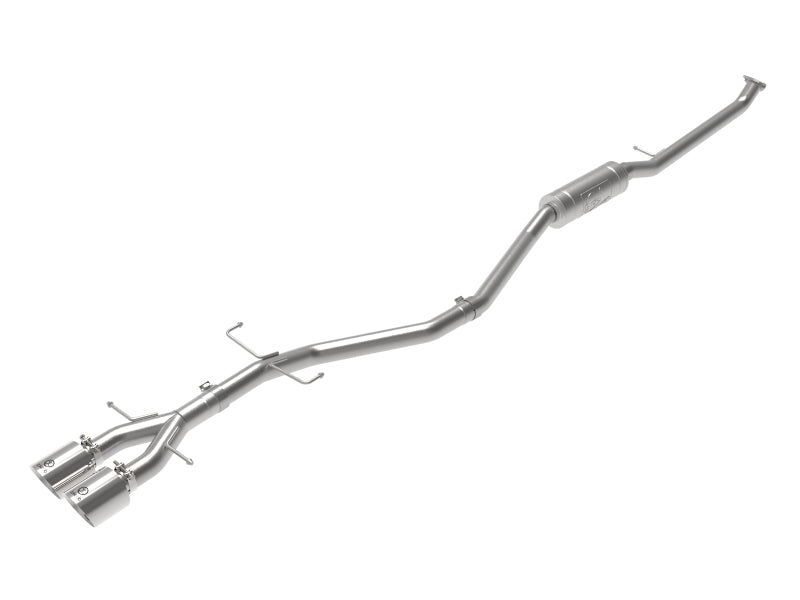 aFe Takeda 2.5in 304SS Cat-Back Exhaust System 17-20 Honda Civic SI Coupe L4-1.5L (t) - Polished Tip - 49-36620-P