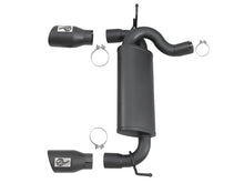 Load image into Gallery viewer, aFe Rebel Series 2.5in 409 SS Axle-Back Exhaust w/ Black Tips 2007+ Jeep Wrangler (JK) V6 3.6L/3.8L - 49-48061-B