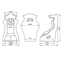 Load image into Gallery viewer, NRG FIA Competition Seat w/ Competition Fabric/ FIA homologated/ Head Containment - Medium - FRP-RS600M