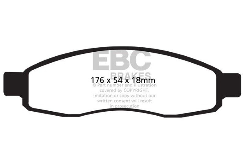 EBC 04-05 Infiniti QX56 5.6 Greenstuff Front Brake Pads - DP61698