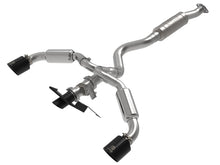 Load image into Gallery viewer, aFe 23-24 Toyota GR Corolla L3 1.6L (t) Gemini XV 3in to 2-1/2in Cat Back Exhaust w/ Black Tips - 49-36067-B
