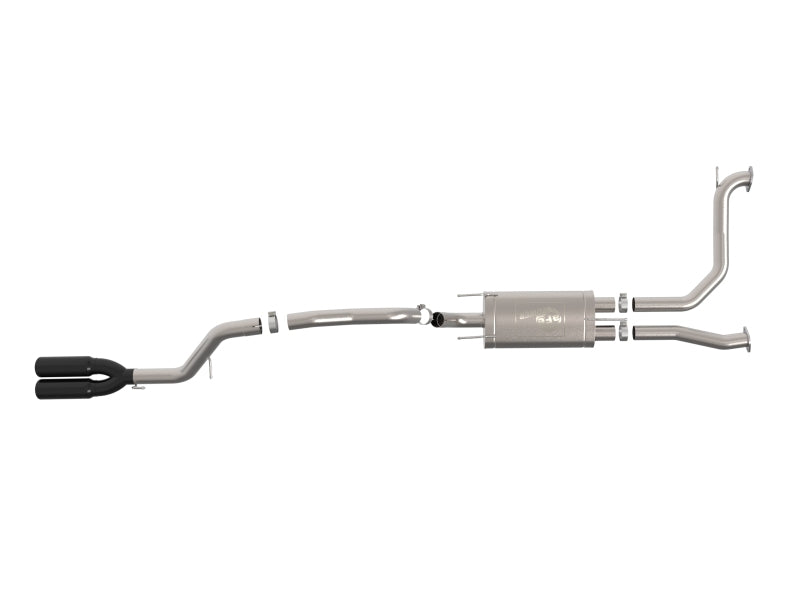aFe Vulcan Series 3in Stainless Steel Cat-Back Exhaust w/ Black Tip Nissan Armada 25-26 V6-3.5L (tt) - 49-36143-B