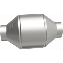 Load image into Gallery viewer, MagnaFlow Conv Univ 2.25in Inlet/Outlet Center/Center Round 3in Body L x 5in W x 8.75in Overall L - 51655
