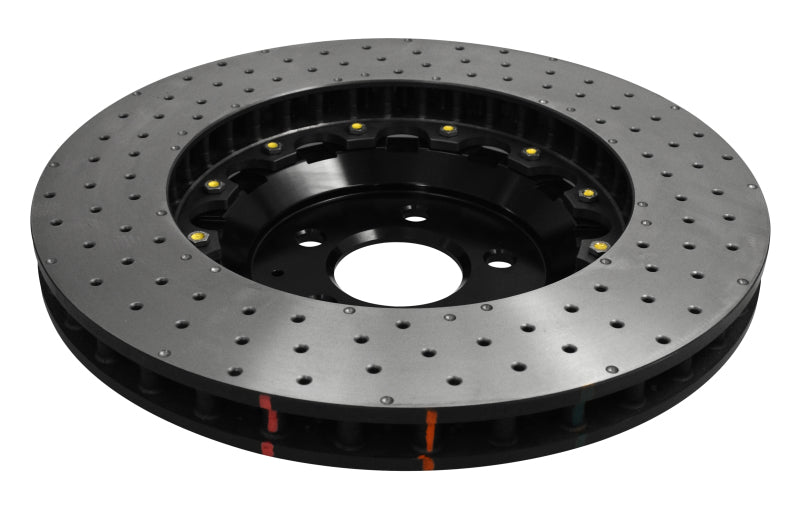 DBA 15-20 Ford Mustang GT Perf Package (380mm Front Rotor) Front 5000 Series Drilled Rotor w/Blk Hat - DBA52166BLKXD