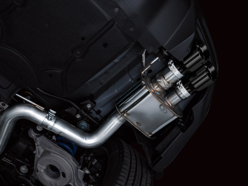 AWE 2024 Ford Mustang GT Fastback S650 RWD SwitchPath Cat-Back Exhaust w/ Quad Diamond Black Tips - 3025-43650