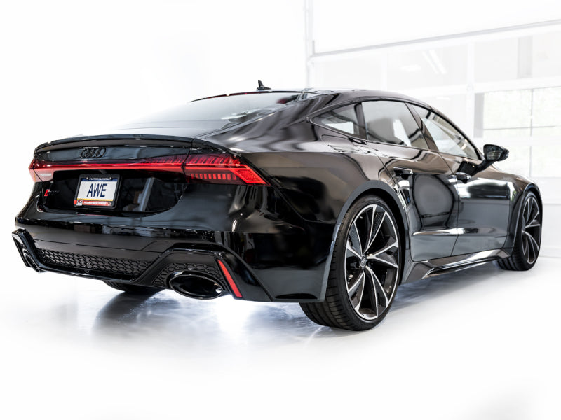 AWE Tuning 21-23 Audi C8 RS6/RS7 SwitchPath Cat-Back Exhaust - Diamond Black Tips - 3025-33776