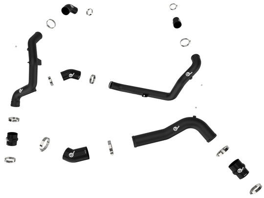 aFe 22-23 Ford Explorer BladeRunner Aluminum Hot and Cold Charge Pipe Kit - Blk - 46-20674-B