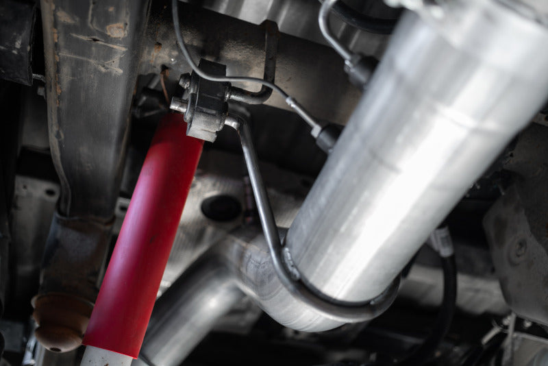 MBRP 2020+ GMC/Chevy 2500/3500 6.6L Duramax 4in Mand Bent Tubing AL-Ser Cat Back Single Side - Alum - S6059AL