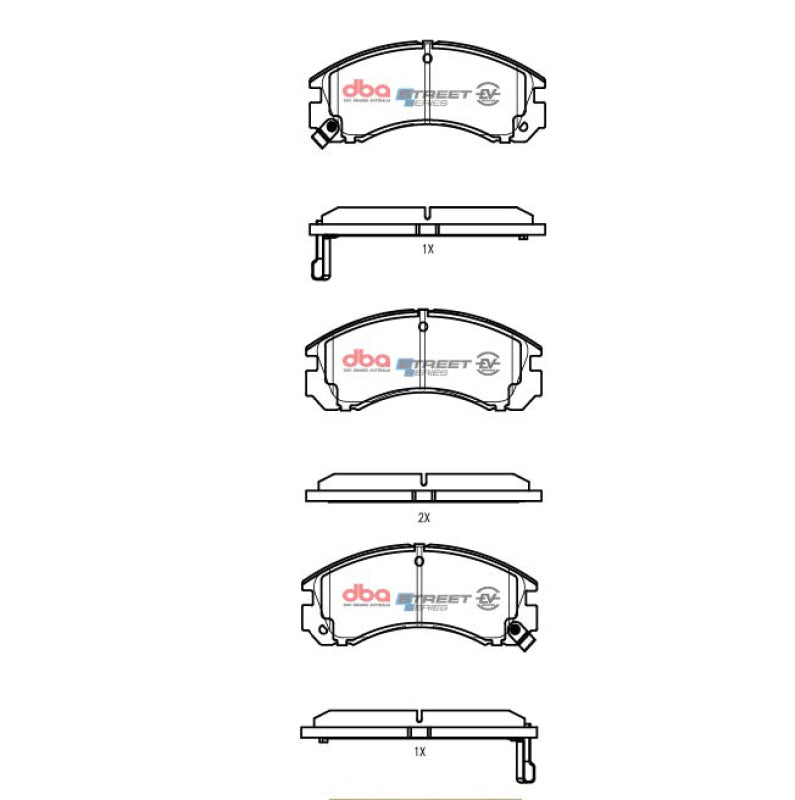 DBA 91-96 Dodge Stealth FWD Front SSEV Street Series Brake Pads - DB1223SSEV