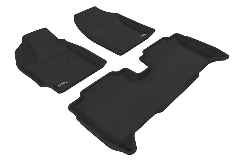3D MAXpider 07-11 Toyota Yaris Sedan Kagu Black Full Set - L1TY07201509
