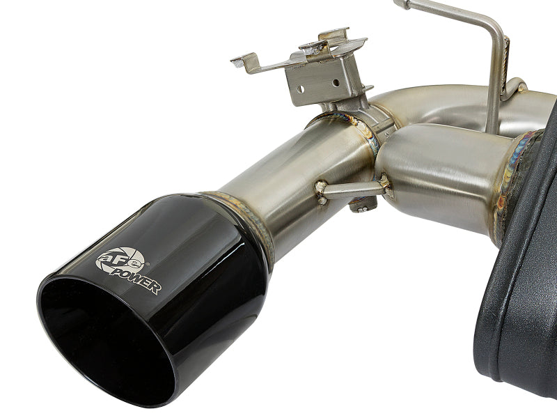 aFe MACH Force-Xp 3in 304 SS Cat-Back Exhaust w/ Black Tips 12-15 BMW 335i (F30) L6 3.0L (t) N55 - 49-36340-B