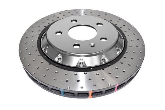 DBA 2015+ Audi RS-3 5000 Series Drilled Front Brake Rotor - DBA52844SLVXD