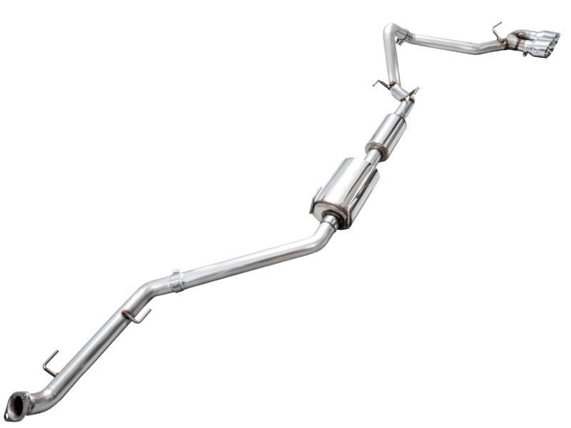 AWE Tuning Exhaust for 4th Gen Toyota Tacoma Dual Chrome Silver Tips - 3015-32254