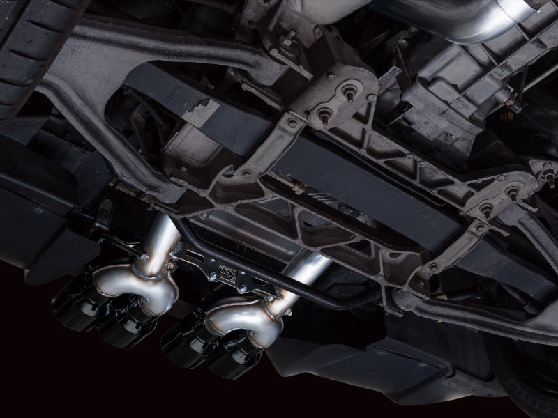 AWE Tuning C6 Chevrolet Corvette Z06/ZR1 Track Edition Axle-Back Exhaust w/ Diamond Black Tips - 3020-43606