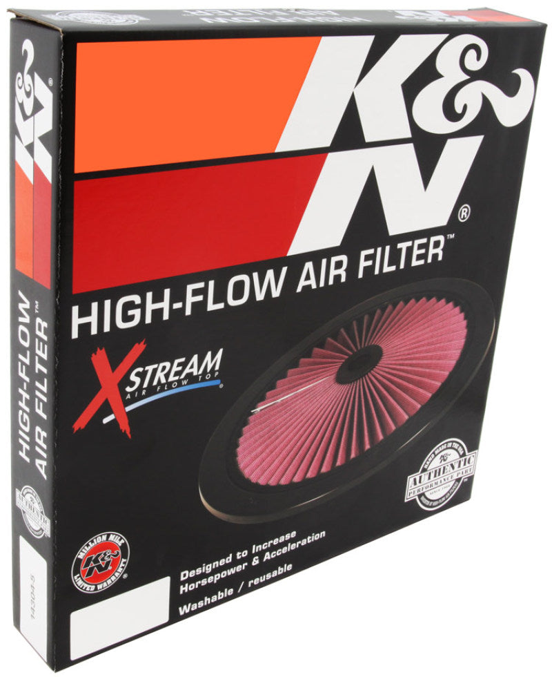 K&N X-Stream Top Filter X-Stream 14in OD - Red - 66-1401XR