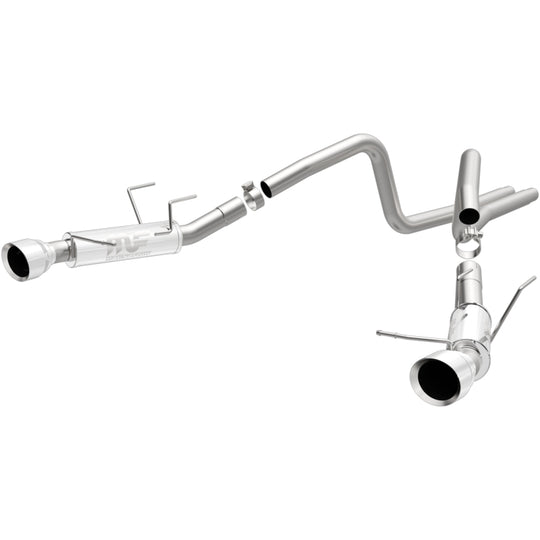 Magnaflow 2014 Ford Mustang V6 3.7L Comp Series Dual Split Rear Polished Stainless C/B Perf Exhaust - 15245