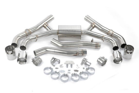 Dinan 20-26 BMW X5 M/X6 M (F95/F96) Valved Axleback Exhaust System - Polished Tips - D660-0090