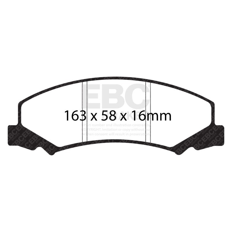 EBC 08-09 Buick Allure (Canada) 5.3 Redstuff Front Brake Pads - DP31762C