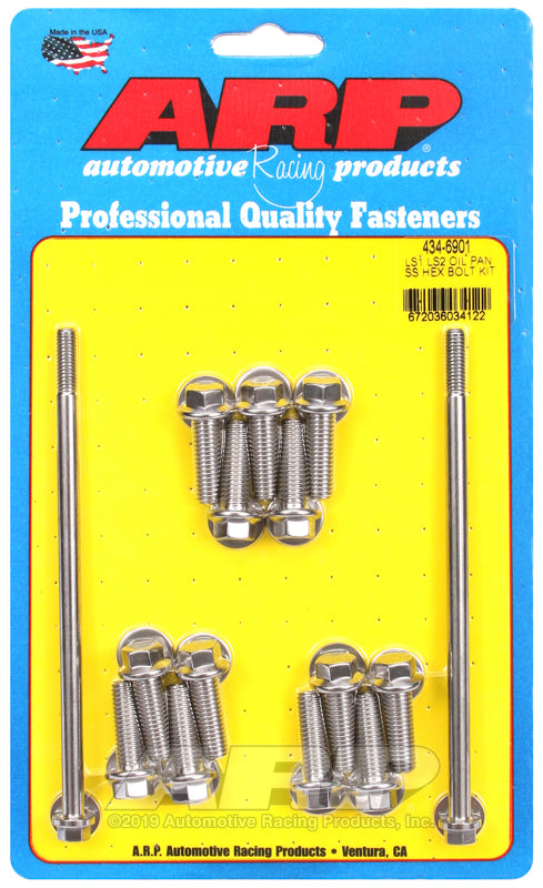 ARP LS1 LS2 SS Hex Oil Pan Bolt Kit - 434-6901