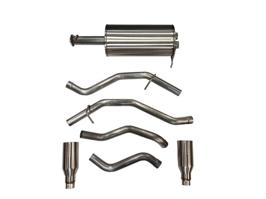 Corsa 19-24 Ram 1500 5.7L Crew Cab w/ 57in or 76in Bed Cat-Back Dual Rr Exit 5in Satin Polished Tips - 21035