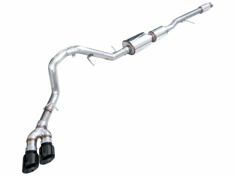 AWE Tuning 2021+ GMC Suburban/Yukon XL 5.3L 0FG Side Exit Catback Exhaust - Diamond Black Tips - 3015-33008