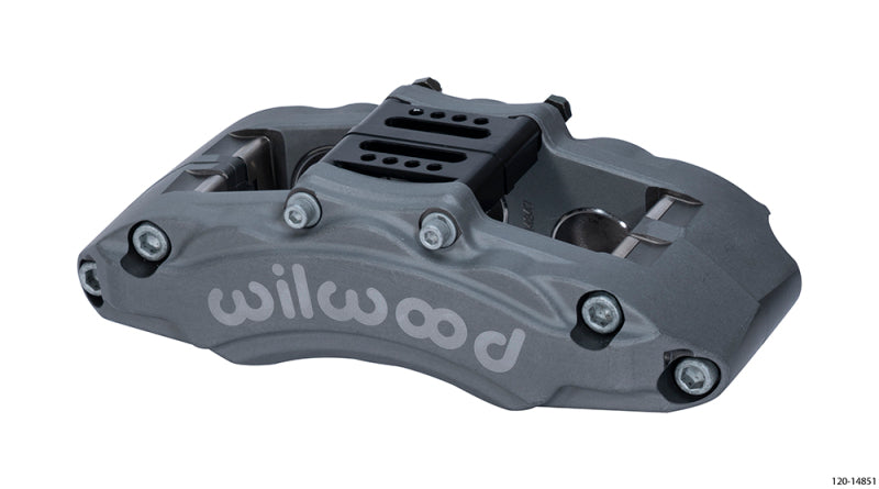 Wilwood Caliper - AT6 Lug Mount Anodized 1.75in/1.38in/1.38in Piston .75in Rotor - Left Side - 120-14851