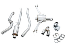 Load image into Gallery viewer, AWE Tuning 2016+ Honda Civic Si Touring Edition Exhaust w/Front Pipe &amp; Dual Chrome Silver Tips - 3015-32108