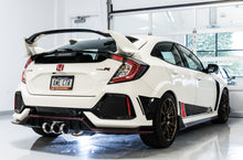 Load image into Gallery viewer, AWE Tuning 2017+ Honda Civic Type R Track Edition Exhaust w/Front Pipe &amp; Triple Chrome Silver Tips - 3020-52000