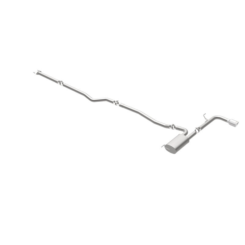 MagnaFlow Cat Back, SS, 2.5in, Street, Single Straight Pass. Polished 4in Tip, 2015 Ford Fusion 2.5L - 19096