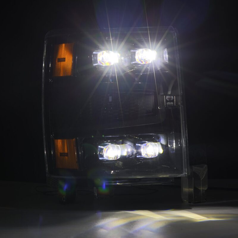 AlphaRex 04-15 Chevy 1500 NOVA-Series LED Proj Headlights Alpha BL w/Activ Light/Seq Signal & SB DRL - 880241