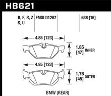 Load image into Gallery viewer, Hawk 2011 BMW 125i Rear ER-1 Brake Pads - HB621D.638