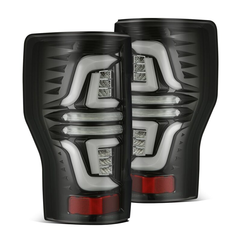 AlphaRex 17-19 Ford F250 Super Duty PRO-Series LED Tail Lights Red Smoke (w/o Blind Spot Sensor) - 657020