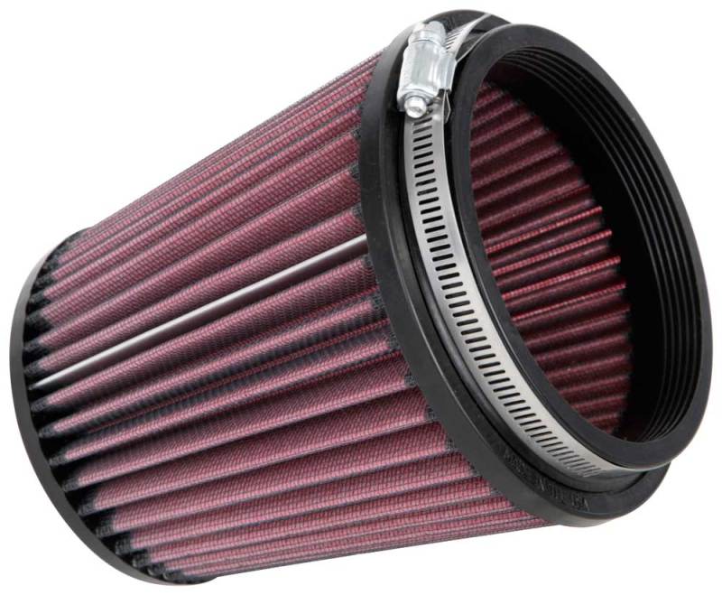 K&N Filter Universal Rubber Filter Round Tapered 4.5in  Flange 5.875in Base 4.5 inch Top 6in  Height - RU-4740
