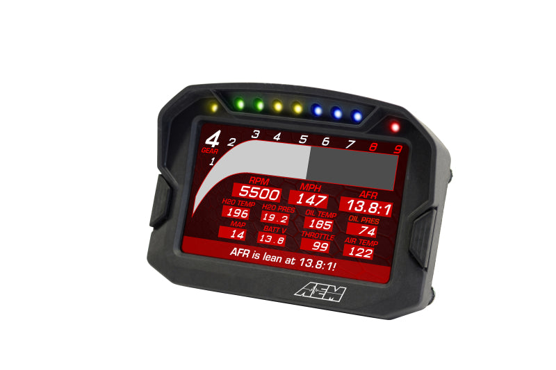 AEM CD-5G Carbon Digital Dash Display w/ Interal 10Hz GPS & Antenna - 30-5602