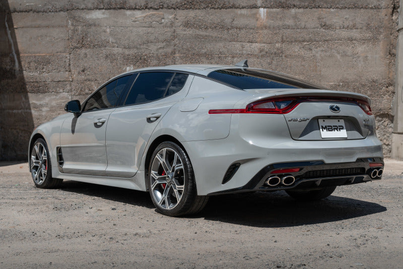 MBRP 2018+ Kia Stinger 3.3L RWD/AWD 2.5in Cat Back Dual Rear Exit w/o Tips - S4704304