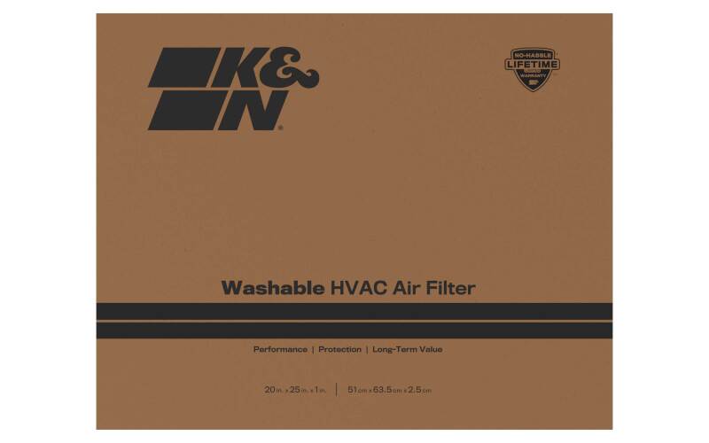 K&N HVAC Filter 20 X 25 X 1 Merv 8 - HVC-8-12025