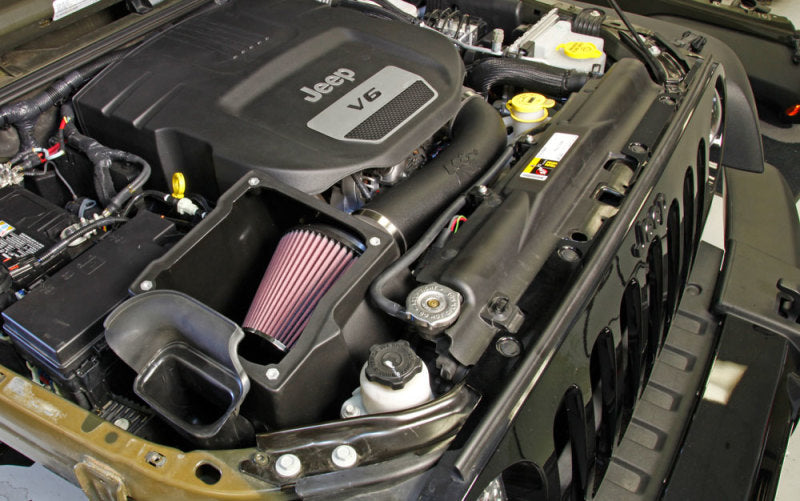 K&N 12-18 Jeep Wrangler 3.6L V6 Performance Intake Kit w/ Snorkel - 57-1573