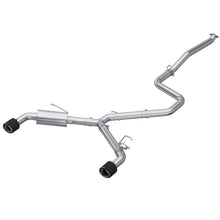 Load image into Gallery viewer, MBRP 22-23 Hyundai Elantra N 2.0L Turbo T304 5in OD CF Tips Dual Outlet 3in Cat Back Exhaust - S47103CF