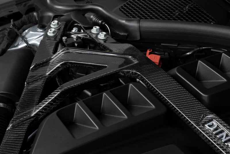 Dinan 21-27 BMW M2/M3/M4 (G80/G82/G83/G87) Gloss Carbon Fiber Strut Tower Brace - Front - D180-0015