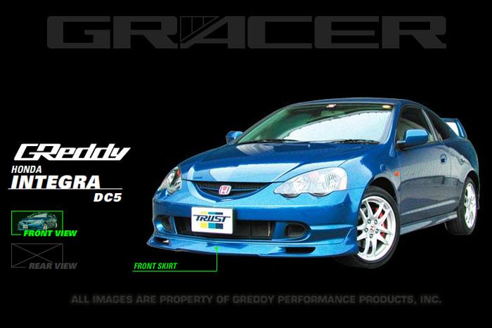 GReddy 02-04 Acura RSX Urethane Front Lip Spoiler ** Must ask/call to order** - 17050072
