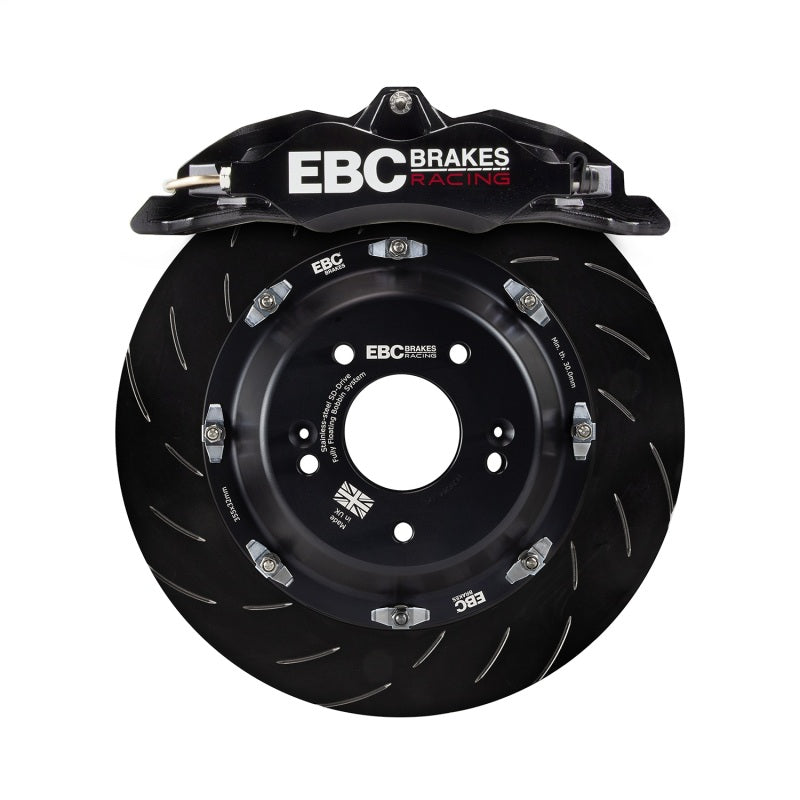 EBC Racing 12-19 BMW 3-Series (F30/F31/F34) Black Apollo-4 Calipers 355mm Rotors Front Big Brake Kit - BBK022BLK-2