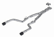 Load image into Gallery viewer, MBRP 17-21 Charger 5.7/6.1/6.4L 3in Dual Rear Exit SS Catback Exhaust w/ Carbon Fiber Tips - S71173CF