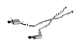 Borla 11-25 Dodge Durango 3.6L V6/5.7L V8 2+4WD S-Type Catback Exhaust - 4.5in Ceramic Black Tips - 140449CB
