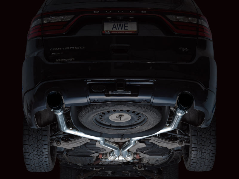 AWE Tuning 11-24 Dodge Durango 5.7L Track Edition Exhaust w/ Diamond Black Tips - 3020-33575